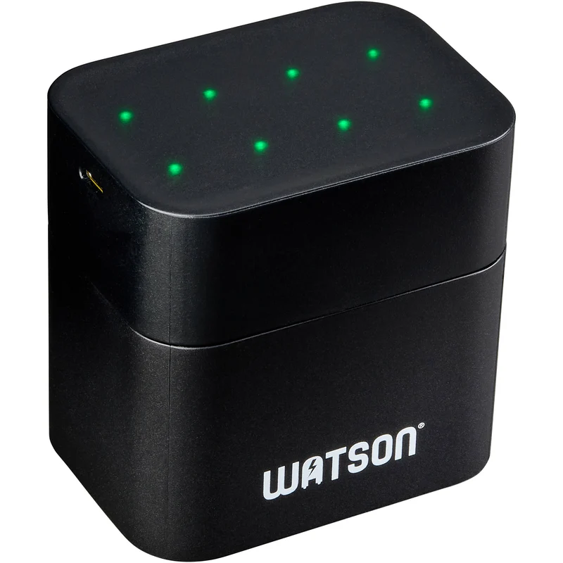 Cargador Watson recargables AA Lithium-Ion con 8 bahías (8-Pack, 3600mWh)