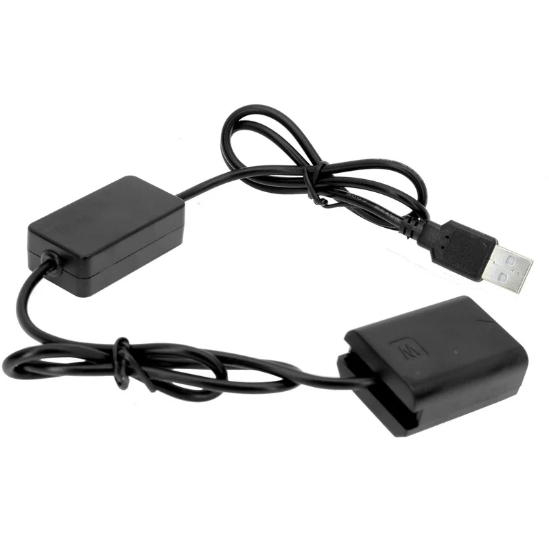 Adaptador de Corriente GyroVu USB to Sony NP-FW50 Dummy Intelligent Cable con 3.1A Power Supply (40")