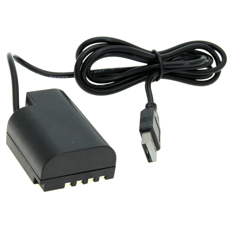 Adaptador de Corriente GyroVu USB to Panasonic DMW-BLF19 Dummy Intelligent Cable con 3.1A Power Supply (40")