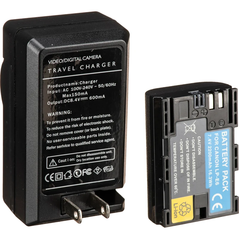 Adaptador de Corriente Bescor LPE6 ,, Coupler & Kit para Select Canon Cameras