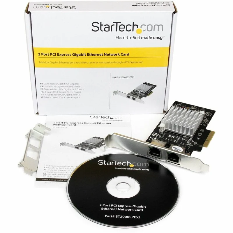 Tarjeta de Red StarTech.com StarTech Dual Port PCI Express (PCIe x4) Gigabit Ethernet Server Adapter Network Card