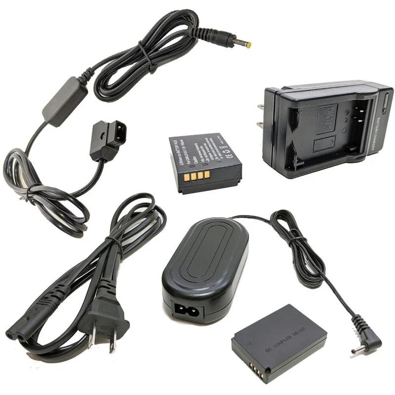 Adaptador de Corriente Bescor LPE12 Coupler, ,, & D-Tap Adapter Kit para Select Canon Cameras