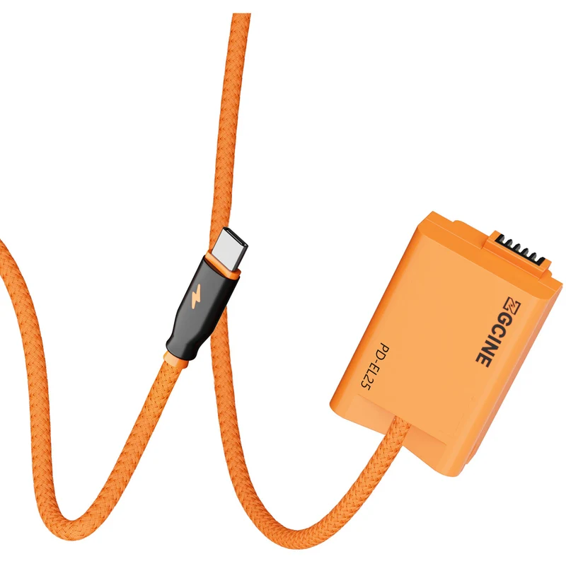 Adaptador de Corriente ZGCINE USB-C to EN-EL25 Braided Dummy Cable