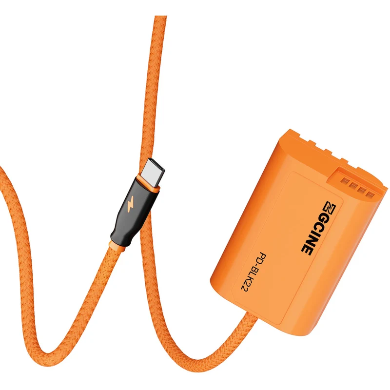 Adaptador de Corriente ZGCINE PD-BLK22 USB-C to DMW-BLK22 Braided Dummy Cable (23.6")
