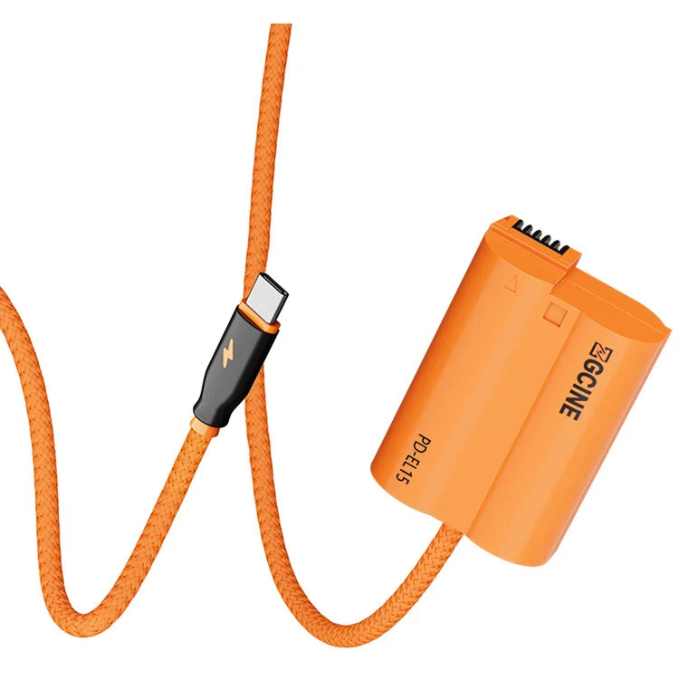Adaptador de Corriente ZGCINE USB-C to EN-EL15C Braided Dummy Cable (23.6")