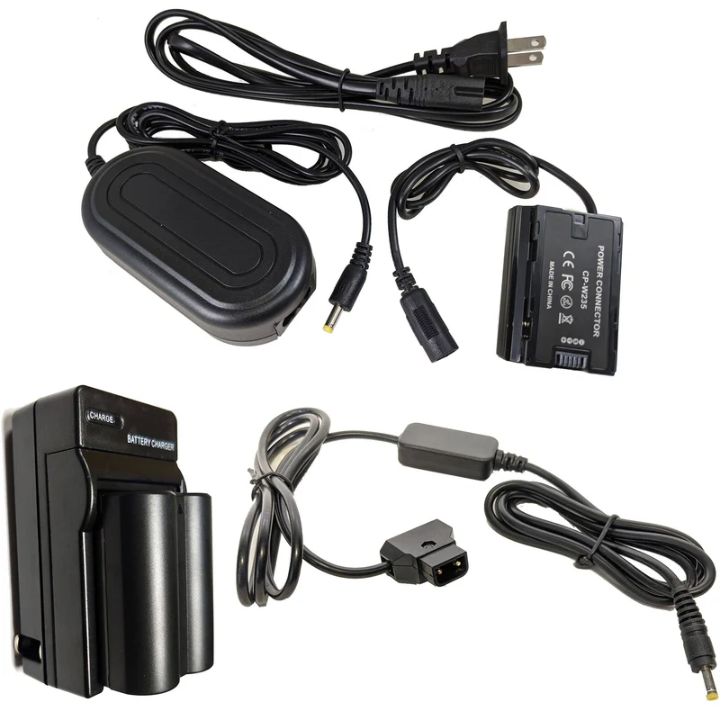 Adaptador de Corriente Bescor NPW235 Coupler, ,, & D-Tap Adapter Kit para FUJIFILM X-T4 Digital Camera