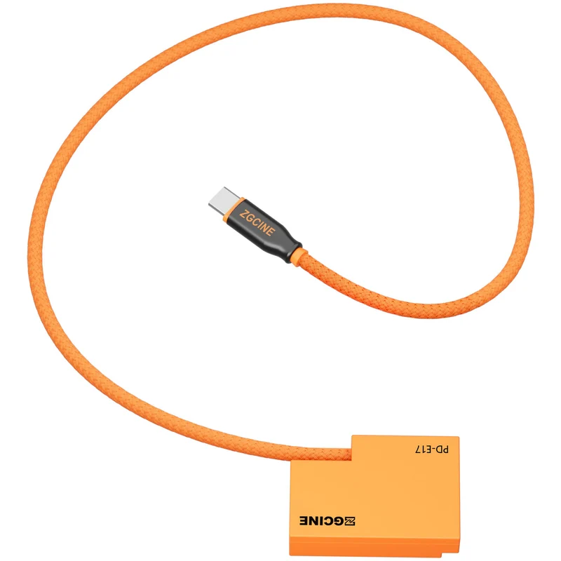 Adaptador de Corriente ZGCINE USB-C to LP-E17 Braided Dummy Cable (23.6")