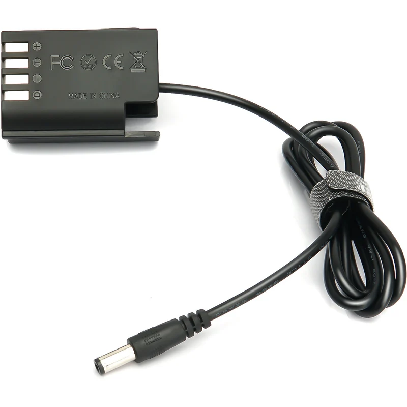 Adaptador de Corriente ANDYCINE 2-Pin DC Barrel to DMW-BLK22 Dummy Cable para Panasonic Cameras