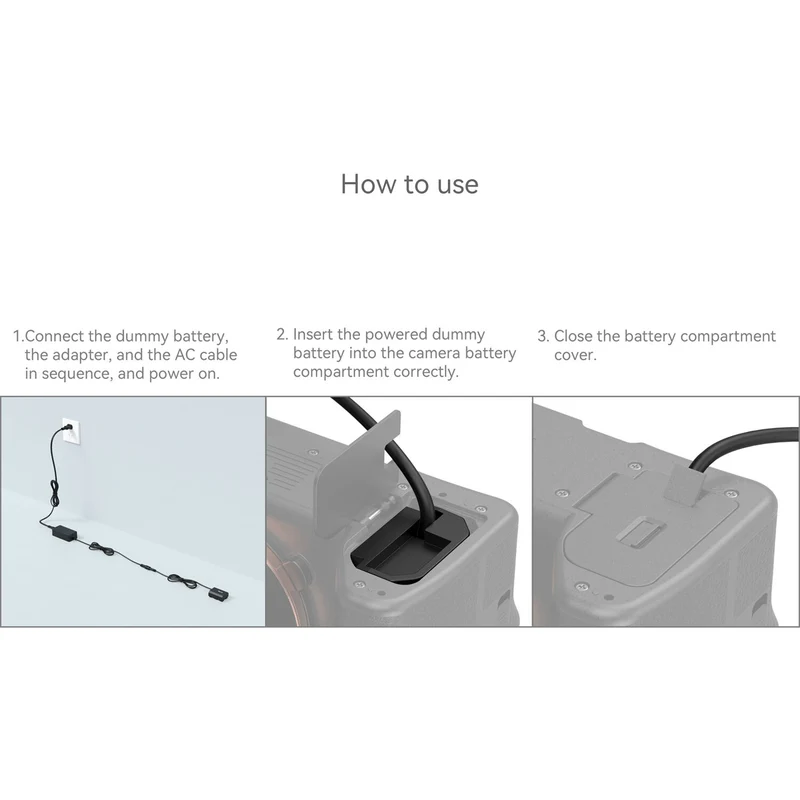 Adaptador de Corriente SmallRig 4268B Sony NP-FZ100 Dummy con