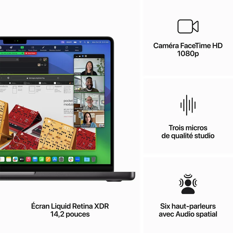 Apple MacBook Pro M3 Pro 14″ Noir sidéral 18Go/512 Go