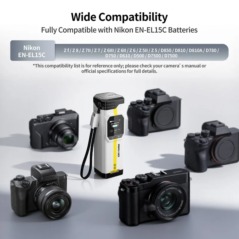 Cargador PHOTOOLEX BB Pro Portable para Nikon EN-EL15C