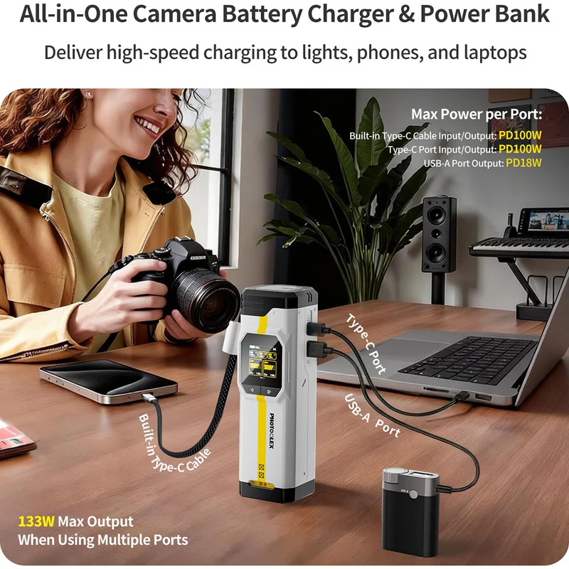 Cargador PHOTOOLEX BB Pro Portable para Nikon EN-EL15C