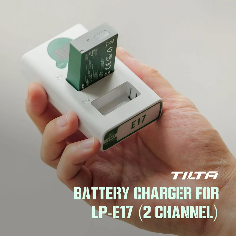 Cargador Tilta 2-Channel para LP-E17 (Ash Green)
