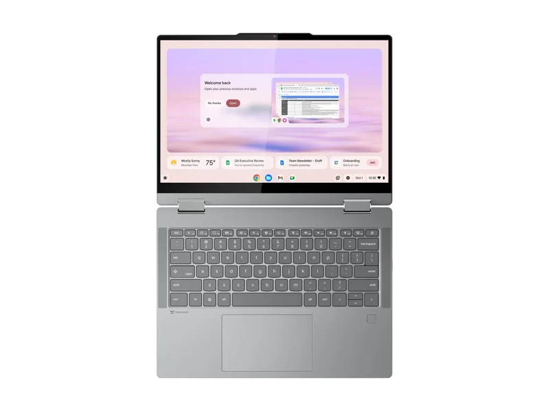 Laptop Lenovo Chrome 2in1 14IRU10 14", Intel Core 5 10 Núcleos, 8GB DDR5, 256 GB SSD, Táctil