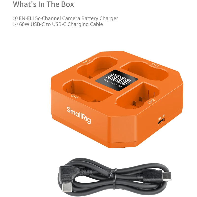 Cargador SmallRig EN-EL15C Four-Channel
