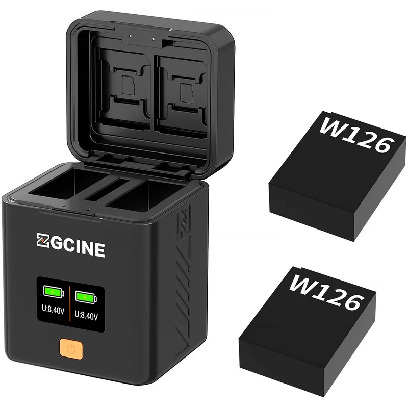 Cargador ZGCINE Fast Dual para FUJIFILM NP-W126