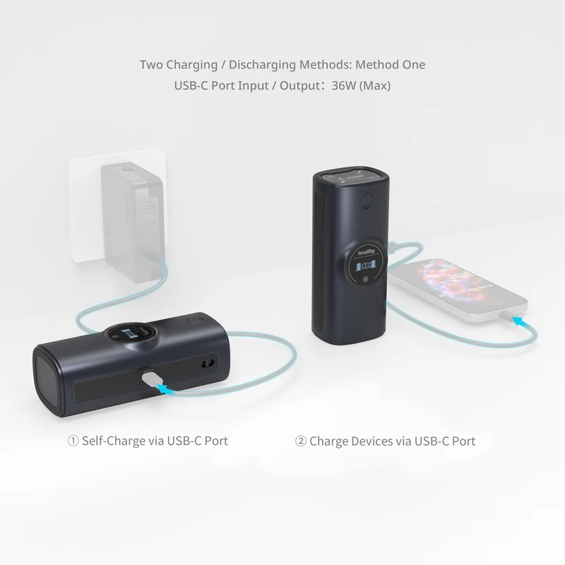 Cargador SmallRig NP-FZ100 Power Bank 2 bahías Case