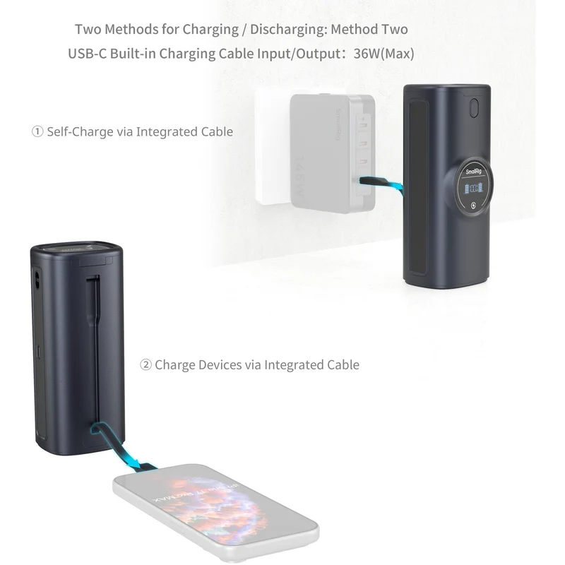 Cargador SmallRig NP-FZ100 Power Bank 2 bahías Case