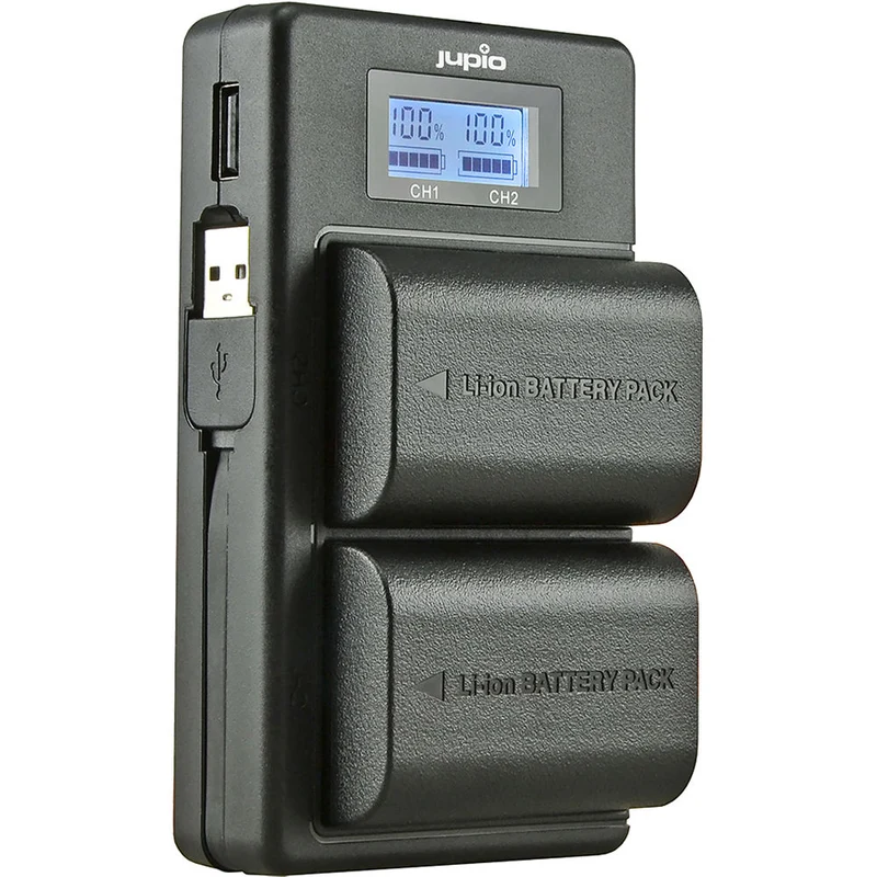 Cargador Jupio USB Dedicated Duo para Canon LP-E6