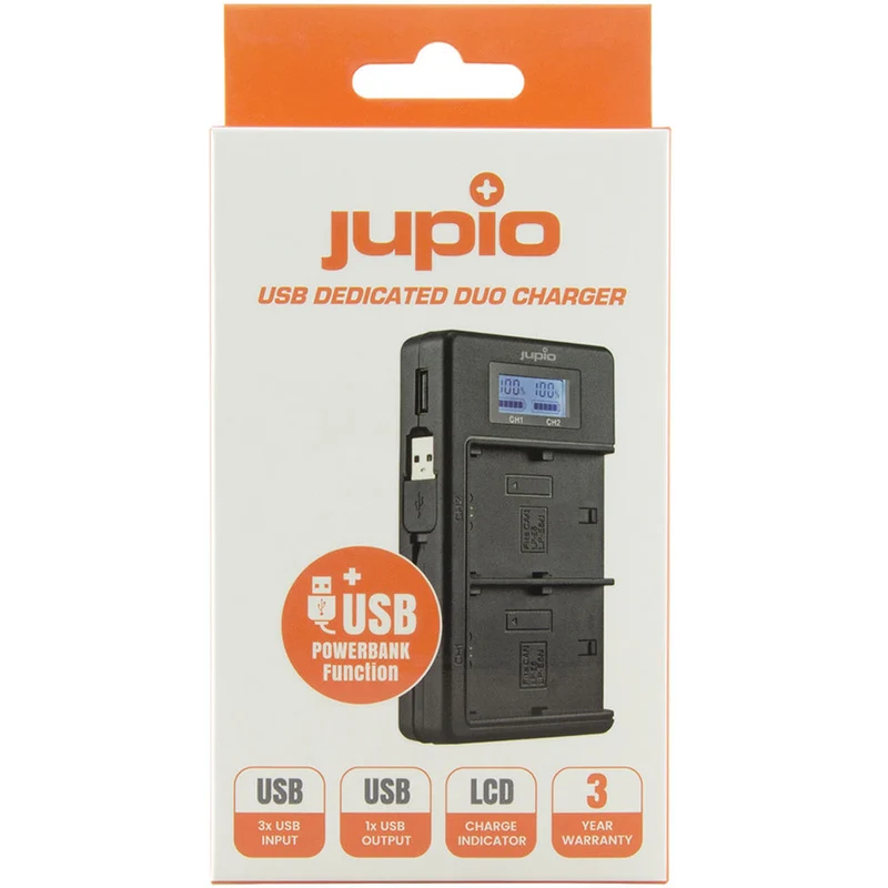 Cargador Jupio USB Dedicated Duo para Canon LP-E6