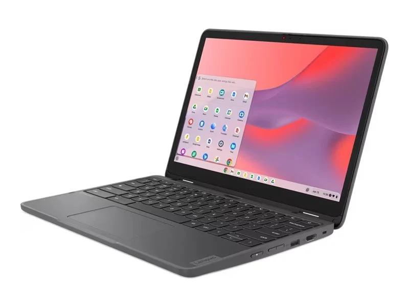 Laptop Lenovo 500e Yoga Chromebook Gen 4 12.2", Intel N100 4 Núcleos, 4GB DDR5, 32 GB eMMC, Táctil