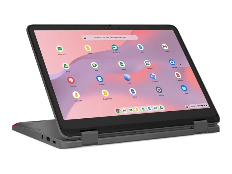 Laptop Lenovo 500e Yoga Chromebook Gen 4 12.2", Intel N100 4 Núcleos, 4GB DDR5, 32 GB eMMC, Táctil