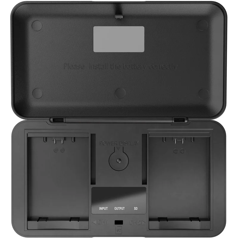 Cargador Newell LCD Dual-Channel con SD Card Reader para Panasonic DMW-BLK22