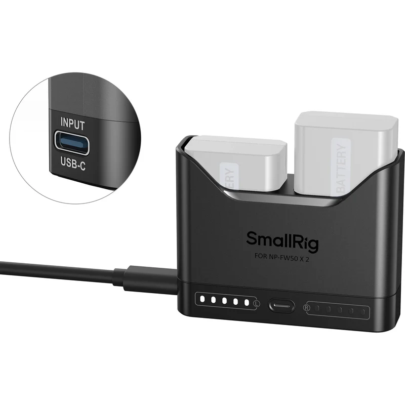 Cargador SmallRig NP-FW50 Dual Camera