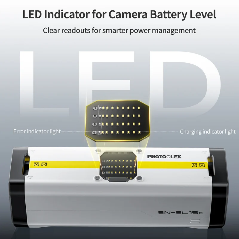 Cargador PHOTOOLEX BB4 4-Slot para Nikon EN-EL15C