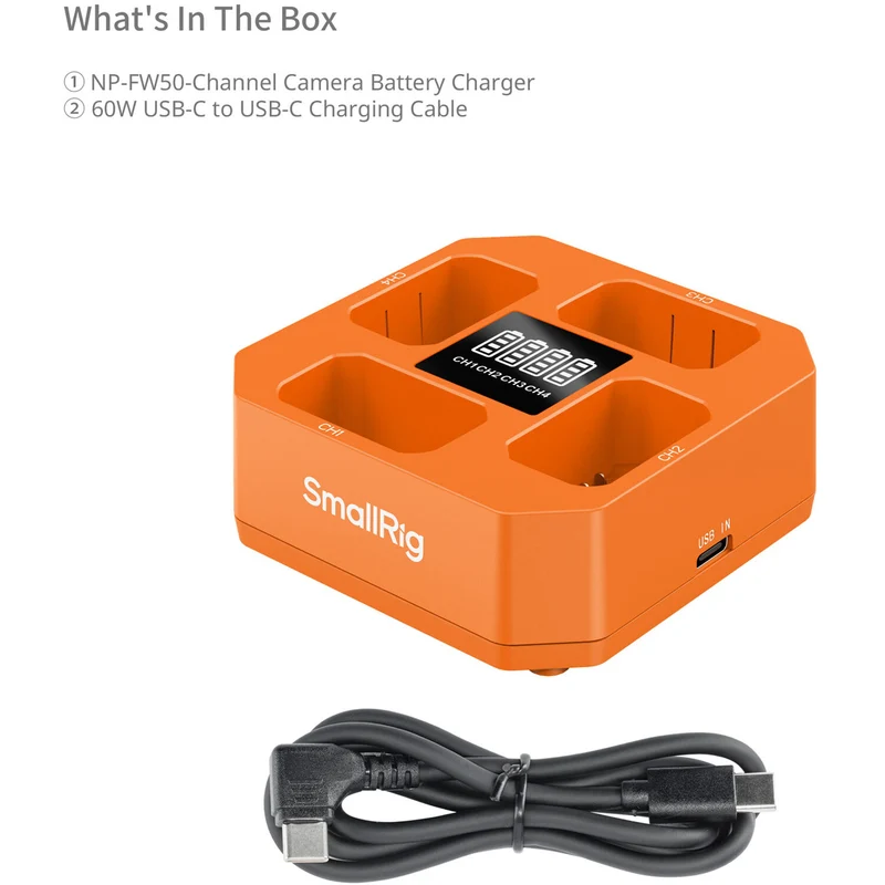 Cargador SmallRig NP-FW50 Four-Channel