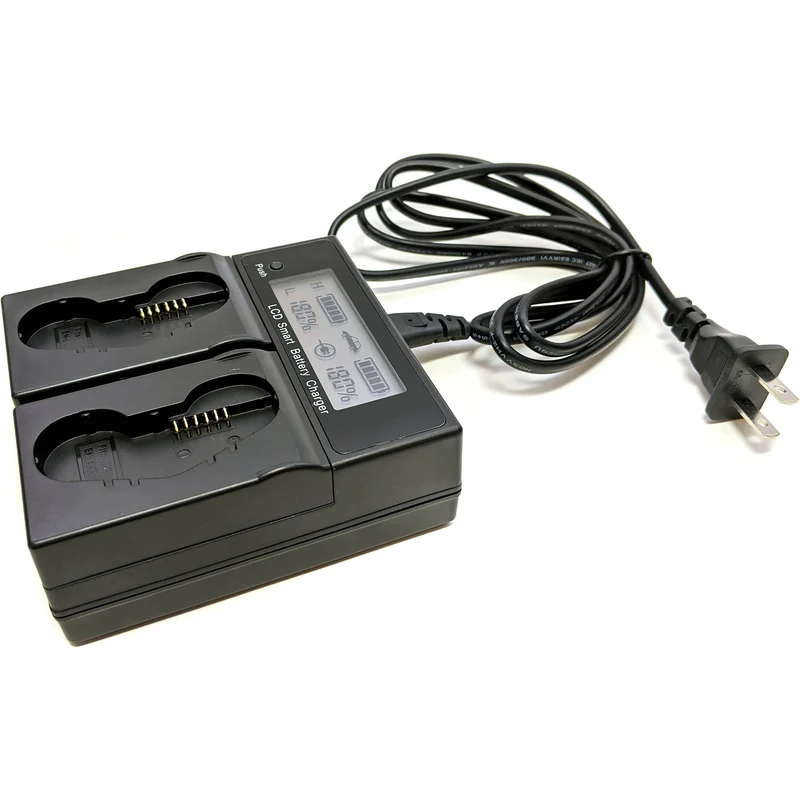 Cargador Bescor Dual Bay LCD para EN-EL18C-Style