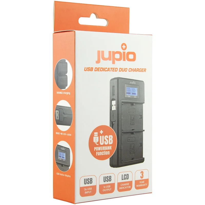 Cargador Jupio USB Dedicated Duo para Canon LP-E10