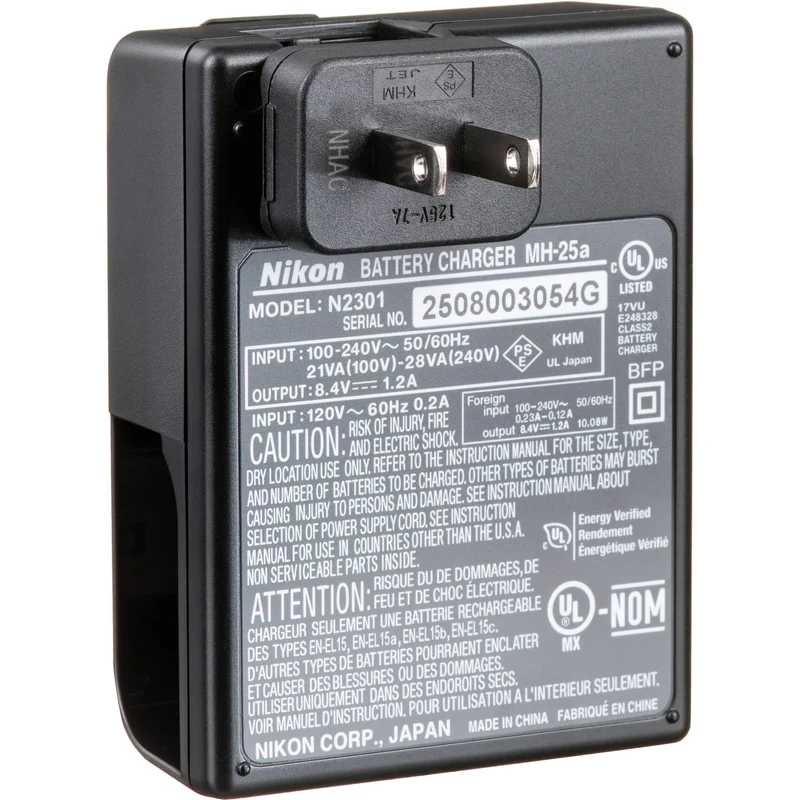 Cargador Nikon MH-25a
