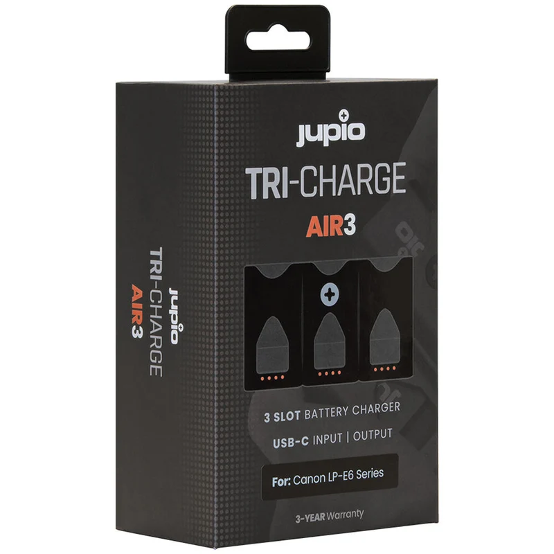 Cargador Jupio Tri-Charge Air3 para Canon LP-E6