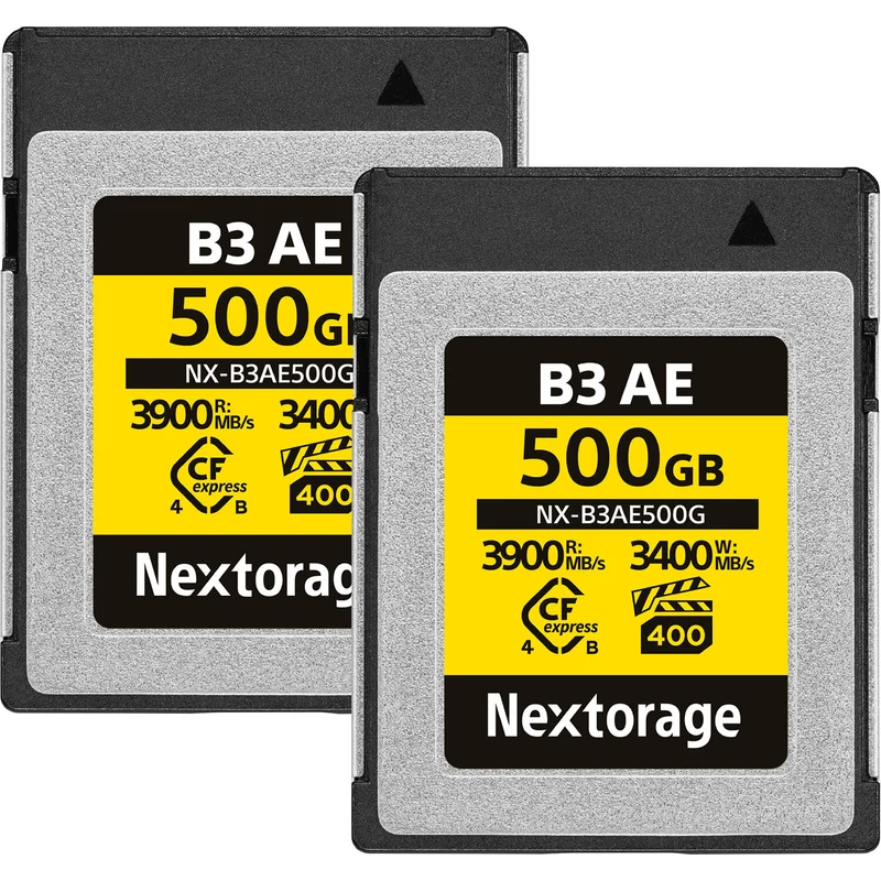 Tarjeta CFexpress Type B Nextorage 500GB NX-B3AE CFexpress 4.0 Type B (2-Pack)