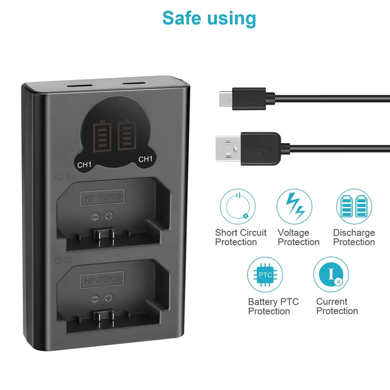 Cargador Neewer Dual USB para NP-FZ100