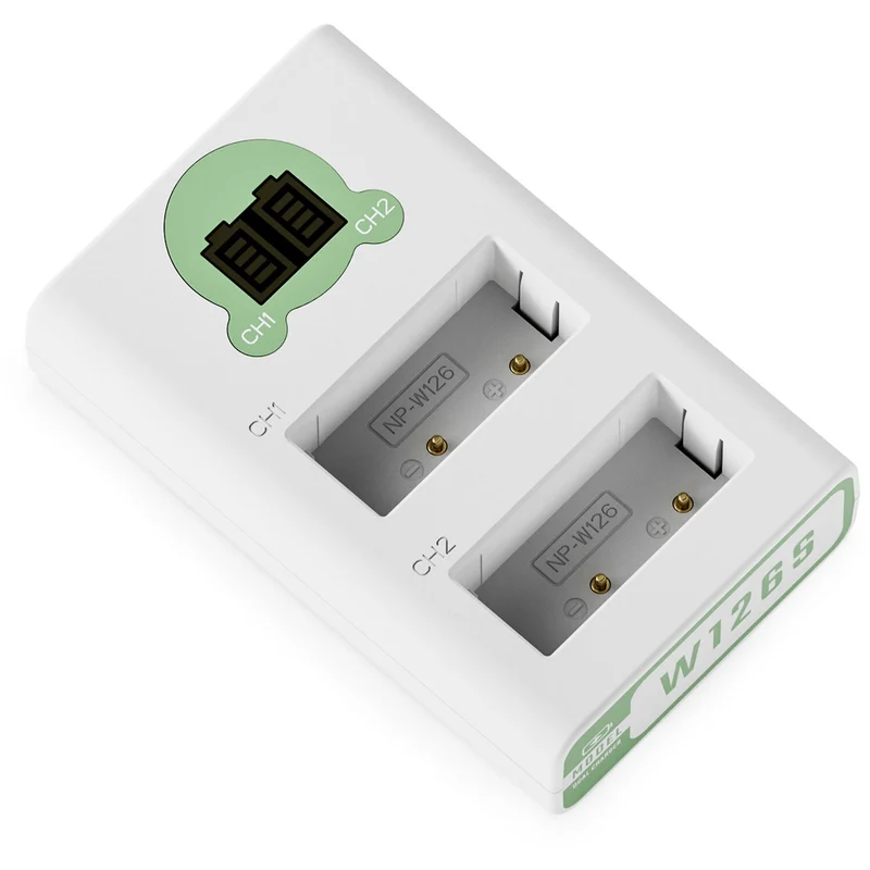 Cargador Tilta 2-Channel para NP-W126S (Ash Green)