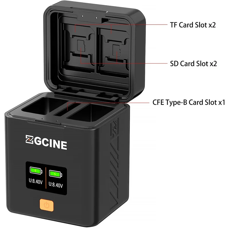 Cargador ZGCINE Fast Dual para FUJIFILM NP-W235