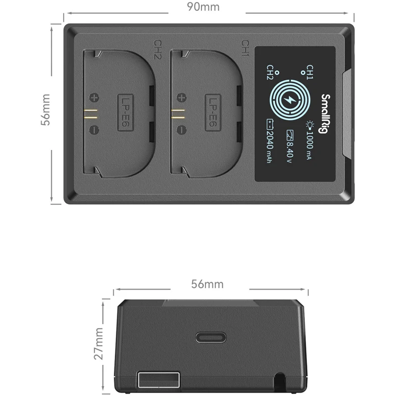 Cargador SmallRig LP-E6NH Camera