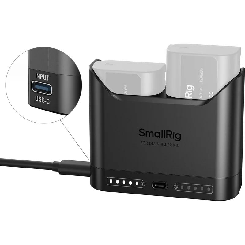 Cargador SmallRig DMW-BLK22 Camera Double Bay