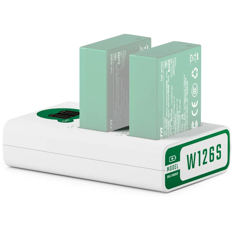 Cargador Tilta 2-Channel para NP-W126S (Forest Green)