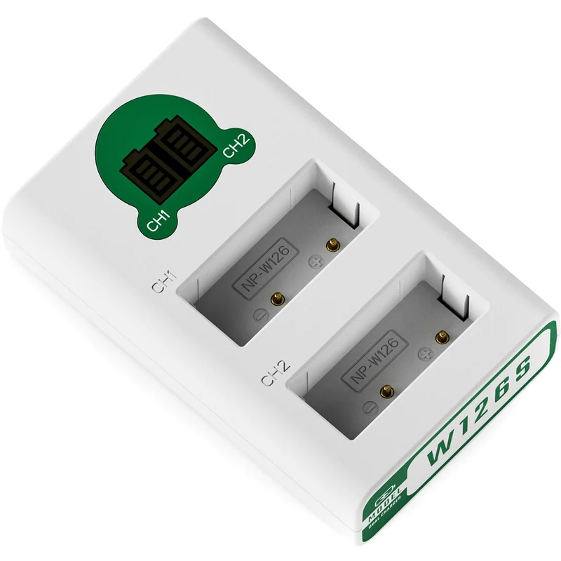 Cargador Tilta 2-Channel para NP-W126S (Forest Green)