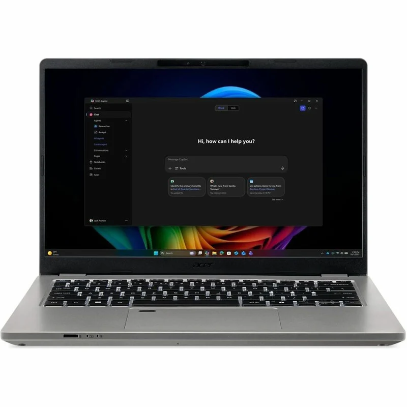 Laptop Acer TravelMate P4 14 AI TMP414-56 TMP414-56-79JC 14" Clamshell Copilot+ PC, Intel Core Ultra 8 Núcleos, 16GB, 512 GB SSD