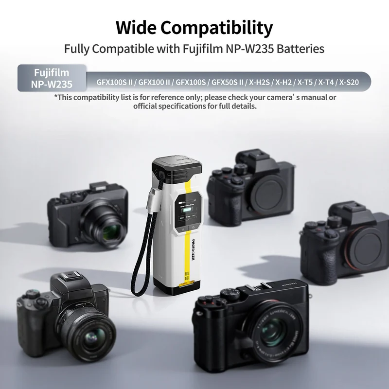 Cargador PHOTOOLEX BB Pro Portable para FUJIFILM NP-W235