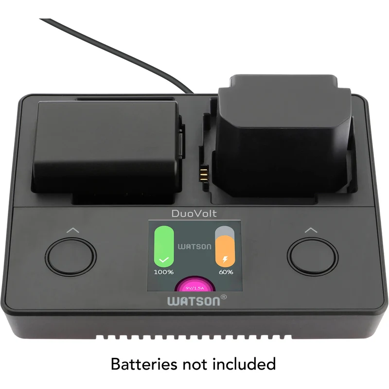 Cargador Watson DuoVolt para NP-FZ100, NP-FW50, o NP-BX1