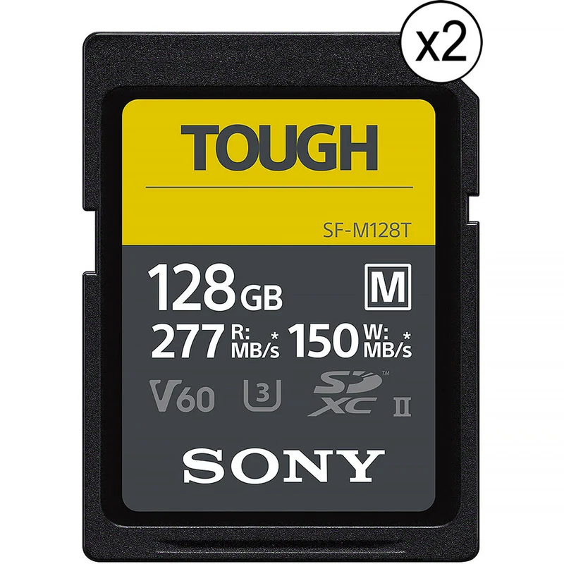 Tarjeta Sony 128GB SF-M Tough Serie UHS-II SDXC (2-Pack)