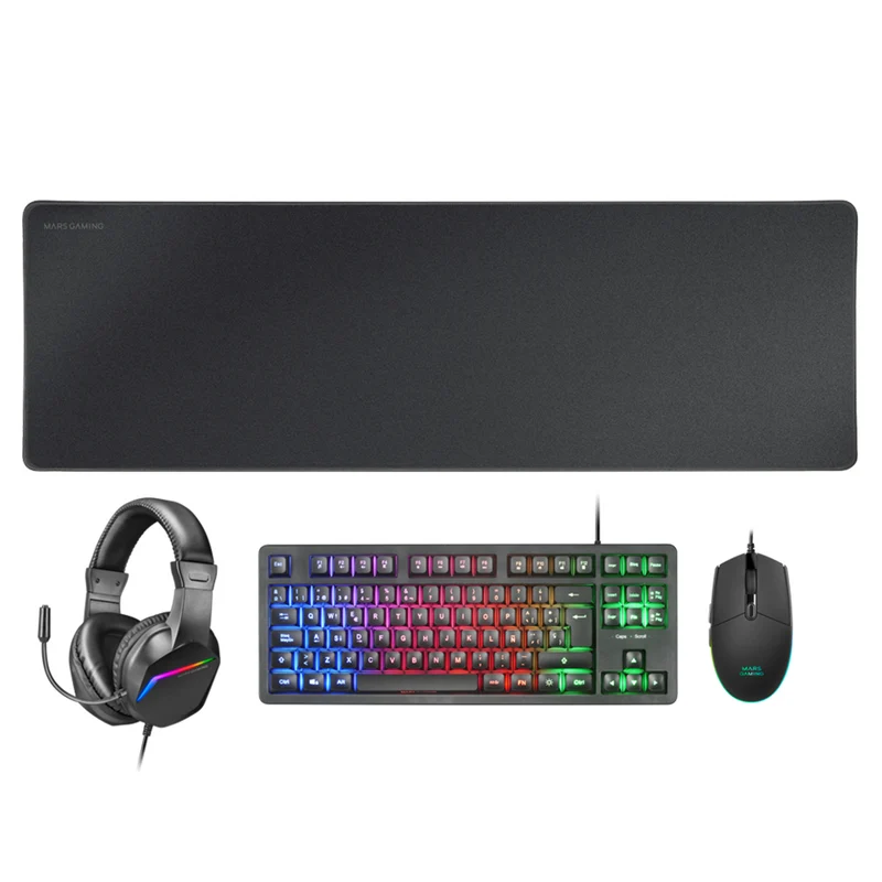 Mars Gaming MCPRGB3FR Combo 4in1