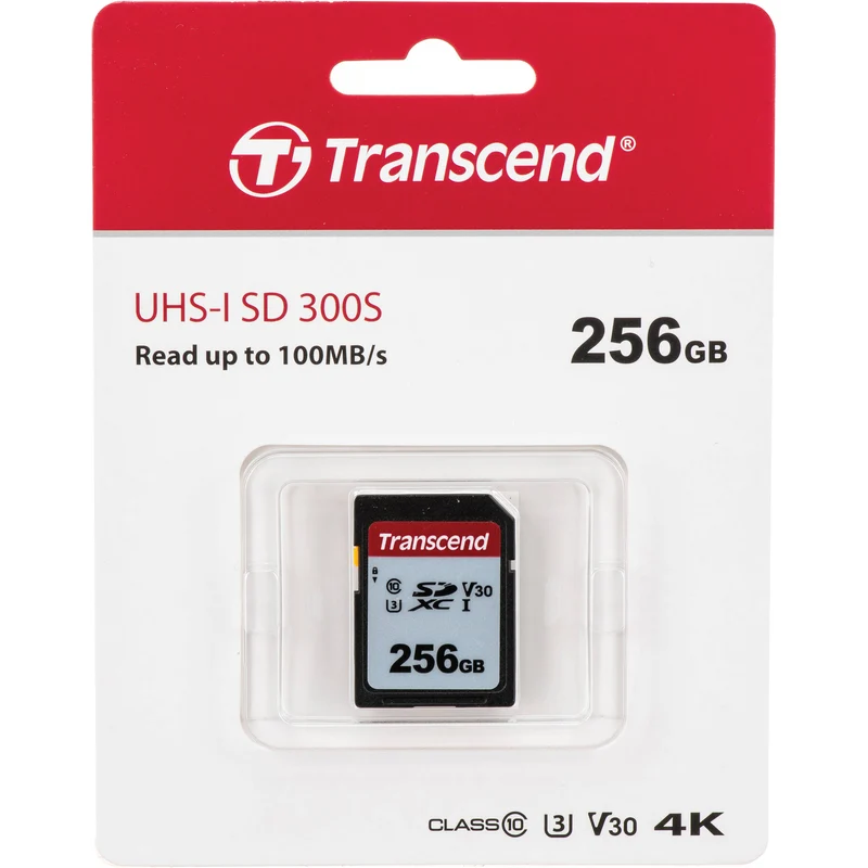 Tarjeta Transcend 256GB 300S UHS-I SDXC