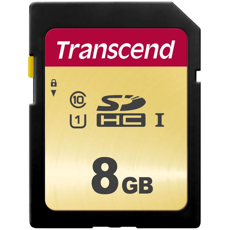 Tarjeta Transcend 8GB 500S UHS-I SDHC