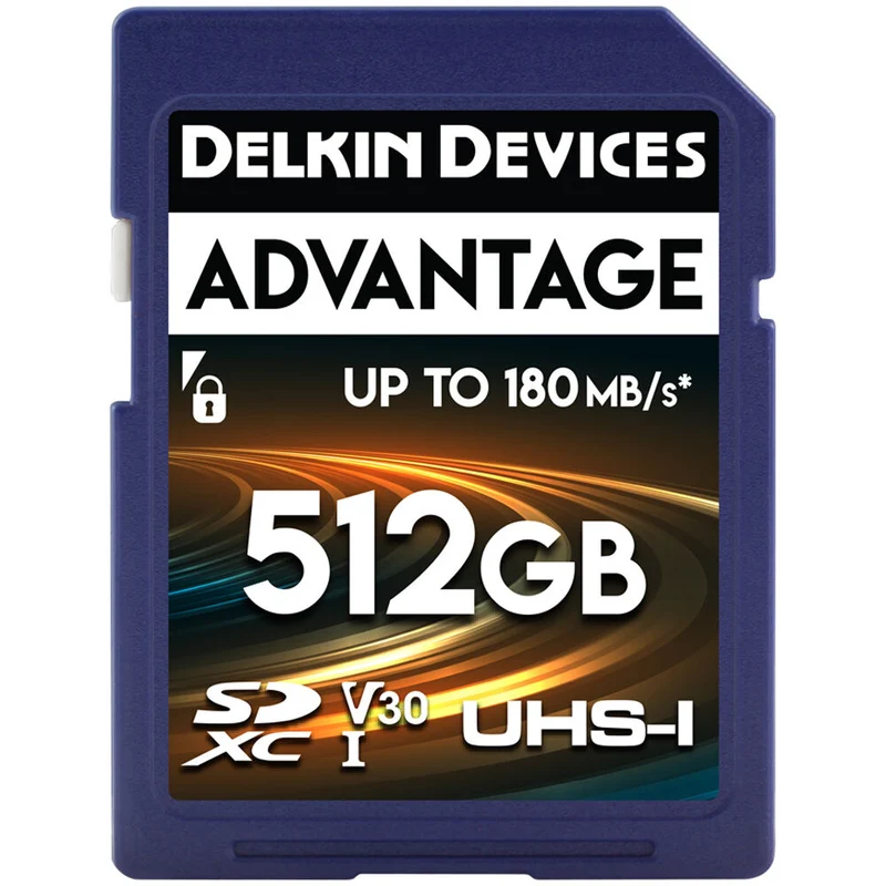 Tarjeta Delkin Devices 512GB ADVANTAGE UHS-I SDXC